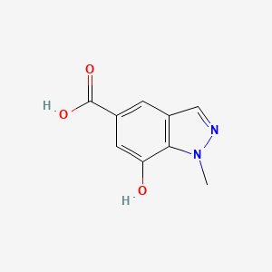 molecular formula C9H8N2O3 B2829924 7-羟基-1-甲基-1H-吲哚-5-羧酸 CAS No. 1557885-86-5