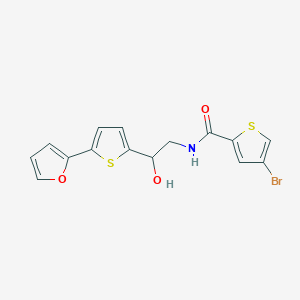 molecular formula C15H12BrNO3S2 B2829929 4-Bromo-N-[2-[5-(furan-2-yl)thiophen-2-yl]-2-hydroxyethyl]thiophene-2-carboxamide CAS No. 2310144-27-3