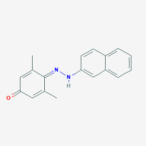 3,5-dimethyl-4-(naphthalen-2-ylhydrazinylidene)cyclohexa-2,5-dien-1-one