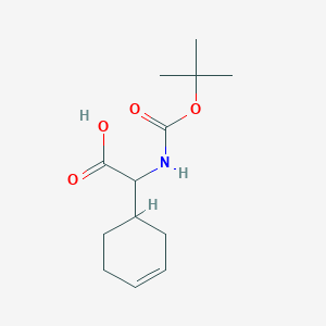 2-Cyclohex-3-en-1-yl-2-[(2-methylpropan-2-yl)oxycarbonylamino]acetic acid