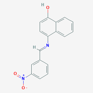 4-({3-Nitrobenzylidene}amino)-1-naphthol