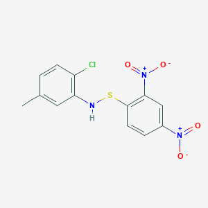 molecular formula C13H10ClN3O4S B282996 1-[(2-Chloro-5-methylanilino)sulfanyl]-2,4-dinitrobenzene 