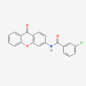 molecular formula C20H12ClNO3 B2829990 3-chloro-N-(9-oxo-9H-xanthen-3-yl)benzamide CAS No. 886144-50-9