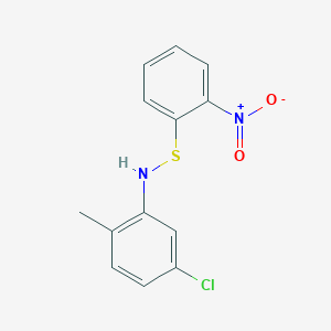 molecular formula C13H11ClN2O2S B283001 4-Chloro-1-methyl-2-{[(2-nitrophenyl)sulfanyl]amino}benzene 