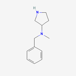 molecular formula C12H18N2 B2830013 Benzyl-methyl-pyrrolidin-3-yl-amine CAS No. 1220172-66-6