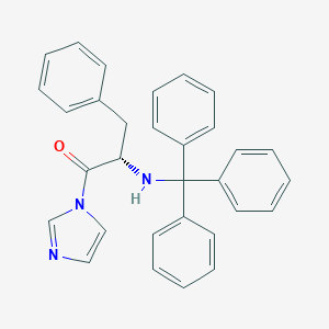 molecular formula C31H27N3O B283003 N-[1-benzyl-2-(1H-imidazol-1-yl)-2-oxoethyl]-N-tritylamine 