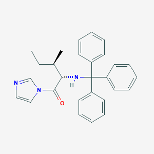 molecular formula C28H29N3O B283004 N-[1-(1H-imidazol-1-ylcarbonyl)-2-methylbutyl]-N-tritylamine 