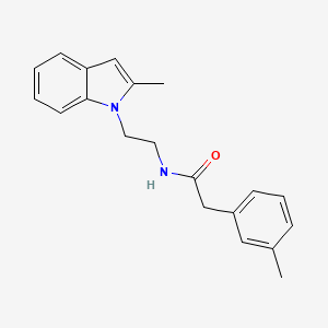 N-[2-(2-methyl-1H-indol-1-yl)ethyl]-2-(3-methylphenyl)acetamide