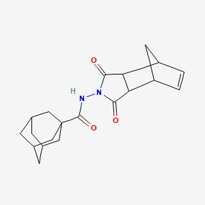 molecular formula C20H24N2O3 B2830056 (3r,5r,7r)-N-(1,3-dioxo-3a,4,7,7a-tetrahydro-1H-4,7-methanoisoindol-2(3H)-yl)adamantane-1-carboxamide CAS No. 465534-73-0