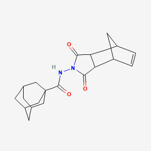 (3r,5r,7r)-N-(1,3-dioxo-3a,4,7,7a-tetrahydro-1H-4,7-methanoisoindol-2(3H)-yl)adamantane-1-carboxamide