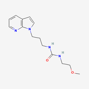 molecular formula C14H20N4O2 B2830059 1-(3-(1H-pyrrolo[2,3-b]pyridin-1-yl)propyl)-3-(2-methoxyethyl)urea CAS No. 1797224-63-5