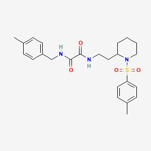 molecular formula C24H31N3O4S B2830093 N1-(4-methylbenzyl)-N2-(2-(1-tosylpiperidin-2-yl)ethyl)oxalamide CAS No. 898348-18-0