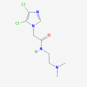 molecular formula C9H14Cl2N4O B2830097 2-(4,5-dichloro-1H-imidazol-1-yl)-N-[2-(dimethylamino)ethyl]acetamide CAS No. 1219581-45-9