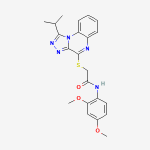 N-(2,4-dimethoxyphenyl)-2-[(1-isopropyl[1,2,4]triazolo[4,3-a]quinoxalin-4-yl)thio]acetamide