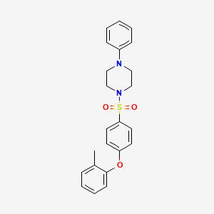 1-Phenyl-4-((4-(o-tolyloxy)phenyl)sulfonyl)piperazine