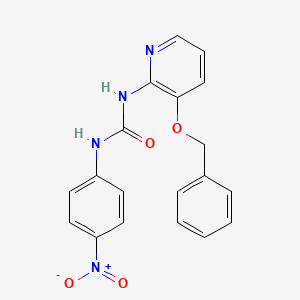 1-(4-Nitrophenyl)-3-(3-(phenylmethoxy)(2-pyridyl))urea