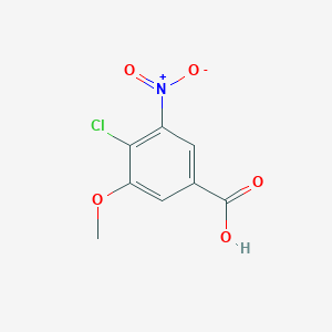 molecular formula C8H6ClNO5 B2830107 4-Chloro-3-methoxy-5-nitrobenzoic acid CAS No. 71001-78-0