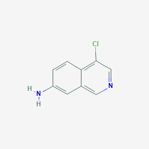 molecular formula C9H7ClN2 B2830108 4-Chloroisoquinolin-7-amine CAS No. 1936362-61-6