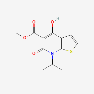 B2830112 Methyl 4-hydroxy-7-isopropyl-6-oxo-6,7-dihydrothieno[2,3-B]pyridine-5-carboxylate CAS No. 869493-47-0