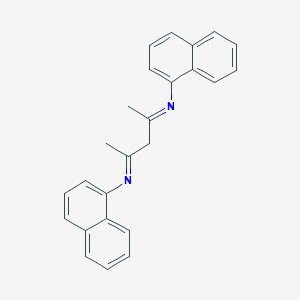 molecular formula C25H22N2 B283012 N-[1-methyl-3-(1-naphthylimino)butylidene]naphthalen-1-amine 
