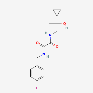 molecular formula C15H19FN2O3 B2830122 N1-(2-环丙基-2-羟基丙基)-N2-(4-氟苯甲基)草酰胺 CAS No. 1286705-00-7