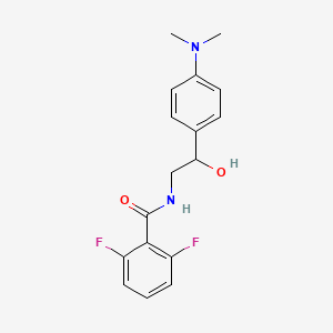 molecular formula C17H18F2N2O2 B2830135 N-(2-(4-(dimethylamino)phenyl)-2-hydroxyethyl)-2,6-difluorobenzamide CAS No. 1421498-26-1