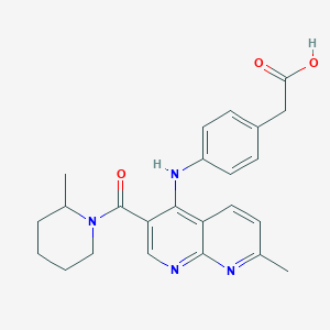 molecular formula C24H26N4O3 B2830141 N-(5-氯-2-甲基苯基)-4-(4-异丙基-1,3-噻唑-2-基)噻吩-2-磺酰胺 CAS No. 1251690-87-5