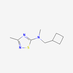 molecular formula C9H15N3S B2830168 N-(环丁基甲基)-N,3-二甲基-1,2,4-噻二唑-5-胺 CAS No. 1850921-39-9