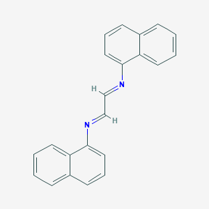 molecular formula C22H16N2 B283017 N-(1-naphthyl)-N-[2-(1-naphthylimino)ethylidene]amine 