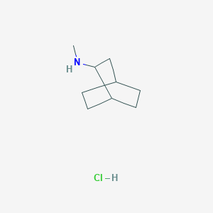 molecular formula C9H18ClN B2830170 N-Methylbicyclo[2.2.2]octan-2-amine;hydrochloride CAS No. 2490402-46-3