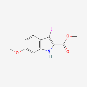molecular formula C11H10INO3 B2830174 Methyl 3-iodo-6-methoxy-1H-indole-2-carboxylate CAS No. 1708168-17-5
