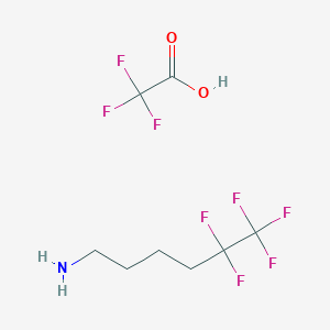 5,5,6,6,6-Pentafluorohexan-1-amine;2,2,2-trifluoroacetic acid