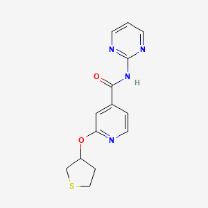 N-(pyrimidin-2-yl)-2-((tetrahydrothiophen-3-yl)oxy)isonicotinamide