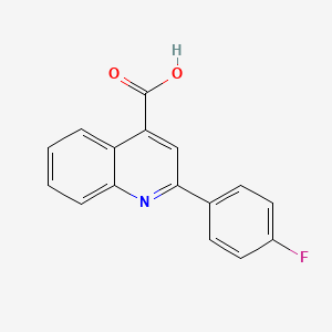 molecular formula C16H10FNO2 B2830237 2-(4-Fluorophenyl)quinoline-4-carboxylic acid CAS No. 441-28-1