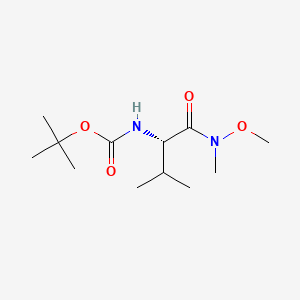 molecular formula C12H24N2O4 B2830239 (S)-2-(Boc-amino)-N-methoxy-N,3-dimethylbutanamide CAS No. 190260-92-5; 87694-52-8