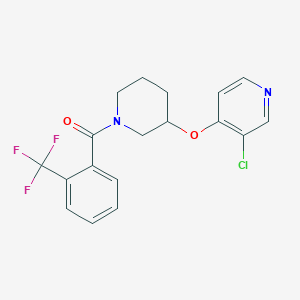 (3-((3-Chloropyridin-4-yl)oxy)piperidin-1-yl)(2-(trifluoromethyl)phenyl)methanone