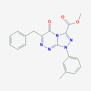 molecular formula C20H17N5O3 B283025 Methyl 6-benzyl-1-(3-methylphenyl)-5-oxo-1,5-dihydro[1,2,4]triazolo[3,4-c][1,2,4]triazine-3-carboxylate 