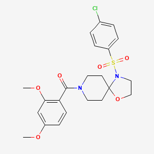 4-[(4-Chlorophenyl)sulfonyl]-8-(2,4-dimethoxybenzoyl)-1-oxa-4,8-diazaspiro[4.5]decane