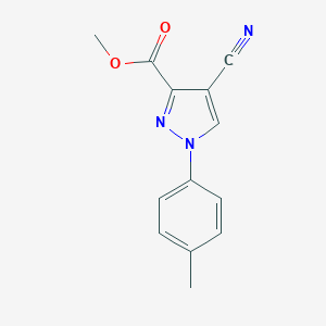 molecular formula C13H11N3O2 B283027 methyl 4-cyano-1-(4-methylphenyl)-1H-pyrazole-3-carboxylate 