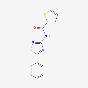 molecular formula C13H9N3OS2 B2830270 N-(5-苯基-1,2,4-噻二唑-3-基)噻吩-2-基甲酰胺 CAS No. 690645-58-0