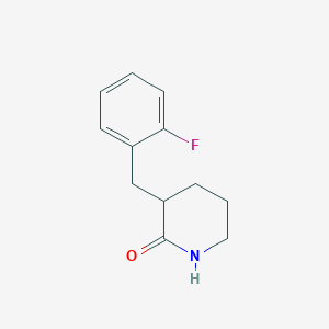 3-[(2-Fluorophenyl)methyl]piperidin-2-one