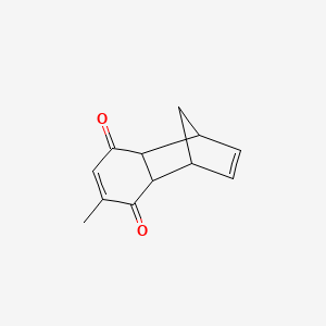 molecular formula C12H12O2 B2830287 4-Methyltricyclo[6.2.1.0^{2,7}]undeca-4,9-diene-3,6-dione CAS No. 70050-88-3