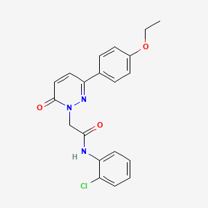 molecular formula C20H18ClN3O3 B2830297 N-(2-chlorophenyl)-2-[3-(4-ethoxyphenyl)-6-oxopyridazin-1-yl]acetamide CAS No. 941930-13-8