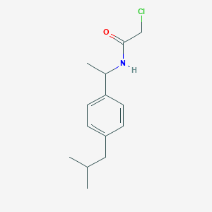 molecular formula C14H20ClNO B2830304 2-氯-N-[1-(4-异丁基苯基)乙基]乙酰胺 CAS No. 790270-88-1