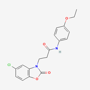 3-(5-chloro-2-oxobenzo[d]oxazol-3(2H)-yl)-N-(4-ethoxyphenyl)propanamide
