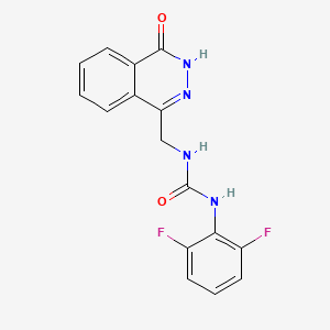 molecular formula C16H12F2N4O2 B2830319 1-(2,6-difluorophenyl)-3-[(4-oxo-3H-phthalazin-1-yl)methyl]urea CAS No. 899952-53-5