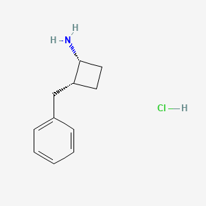 (1R,2R)-2-Benzylcyclobutan-1-amine;hydrochloride