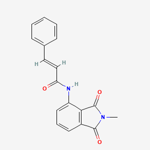 N-(2-methyl-1,3-dioxoisoindolin-4-yl)cinnamamide