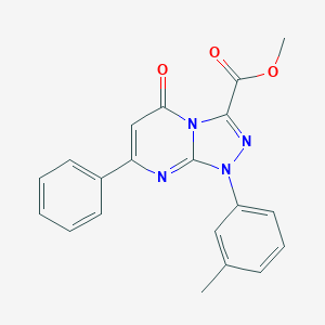 Methyl 1-(3-methylphenyl)-5-oxo-7-phenyl-[1,2,4]triazolo[4,3-a]pyrimidine-3-carboxylate