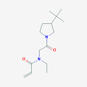 N-[2-(3-Tert-butylpyrrolidin-1-yl)-2-oxoethyl]-N-ethylprop-2-enamide